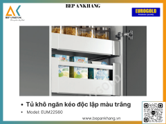 Tủ khô ngăn kéo độc lập màu trắng Eurogold EUM22560 - 600mm - 5 tầng